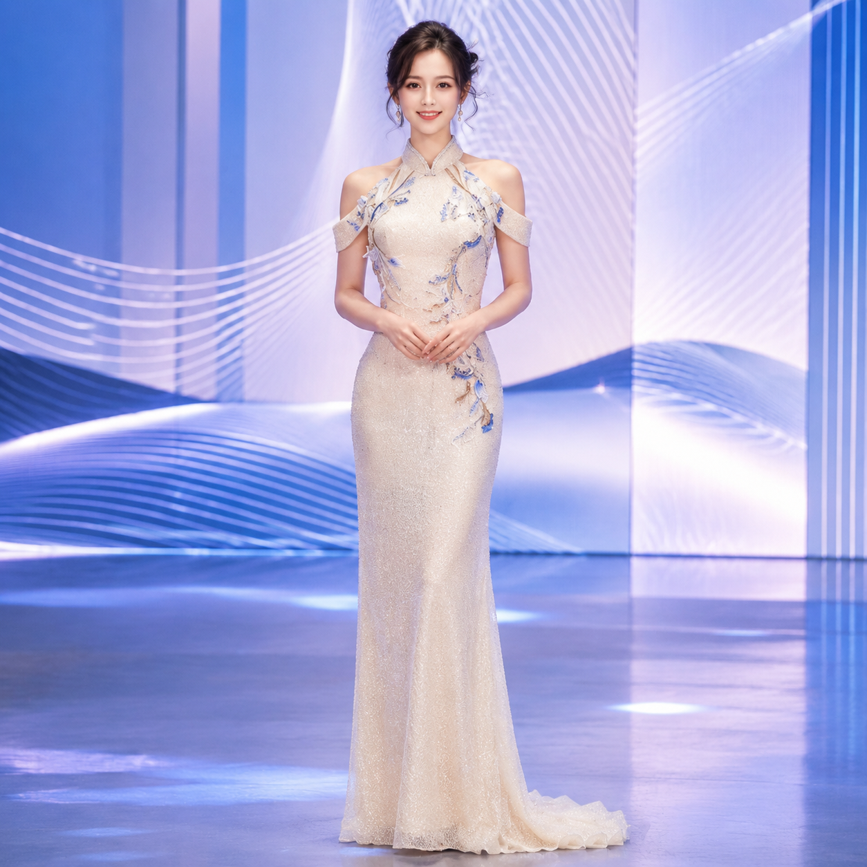 Premium Chinese-Style Performance Gown
